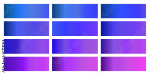 Cool gradient collection icy fresh aqua tones set blue cyan teal green smooth blend pastel background pack clean minimal frosty palette vector abstract UI design chill style digital asset bundle