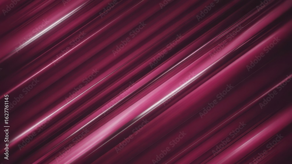 Fototapeta premium Abstract diagonal lines of light on a dark red background
