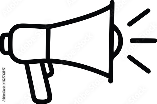 megaphone vector silhouette