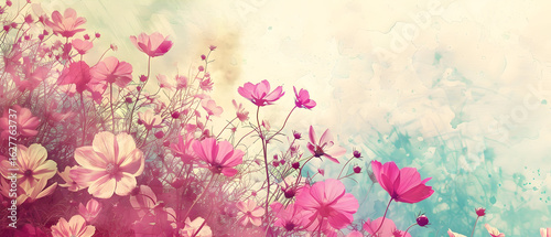 pink flowers in the garden