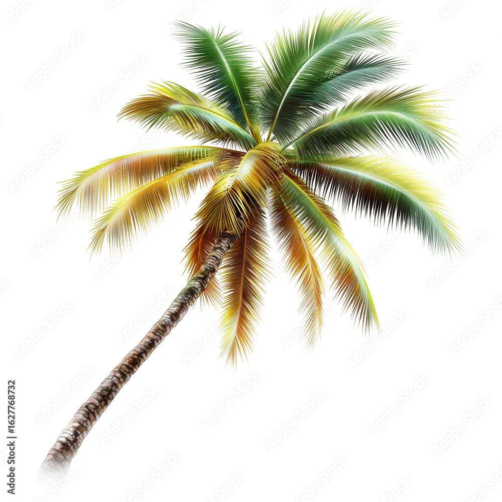 Obraz premium Tropical palm tree illustration