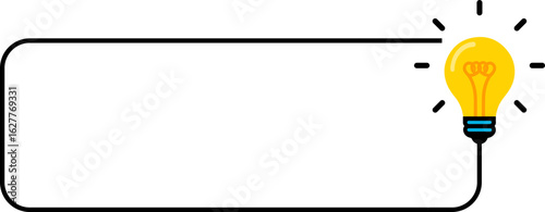 Did You Know Fun Fact Frame with Light Bulb Icon