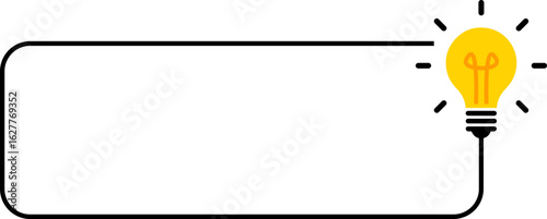 Did You Know Fun Fact Frame with Light Bulb Icon