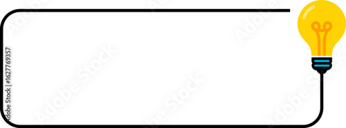 Did You Know Fun Fact Frame with Light Bulb Icon