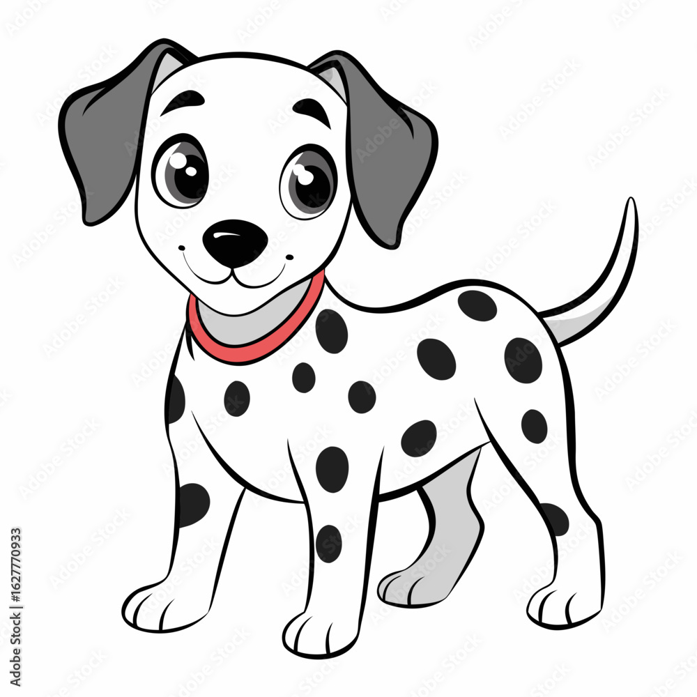 Fototapeta premium vector illustration of a dog