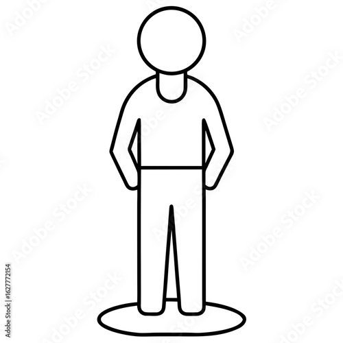 daily standup icon line art