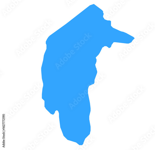 Blue Map of Australian Capital Territory (ACT) – Canberra City Vector Outline & Editable 