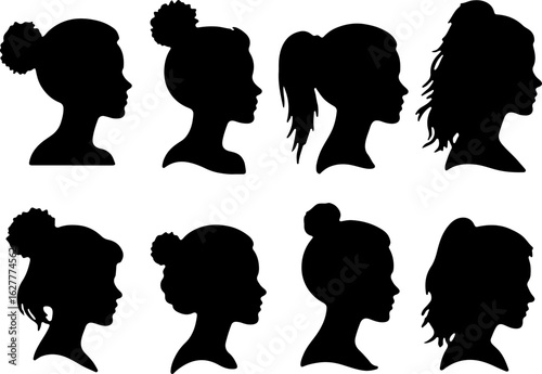 Elegant Dancing Couples Silhouette Set – Romantic Dance Poses Clipart
