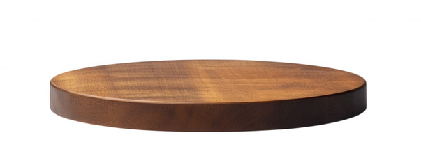 3d icon Polished wooden surface showcasing intricate wood grain pattern, isolated on transparent background for versatile design application