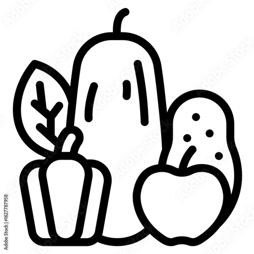 Vegetables icon vector illustration