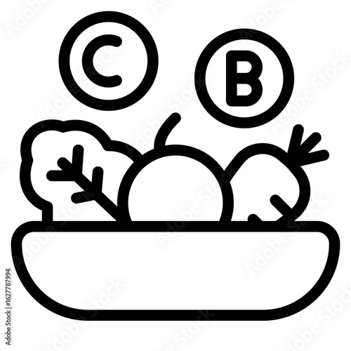 Nutrient icon vector illustration