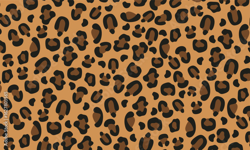 Jaguar or leopard skin pattern. Closeup Leopard skin pattern background. Animal skin background