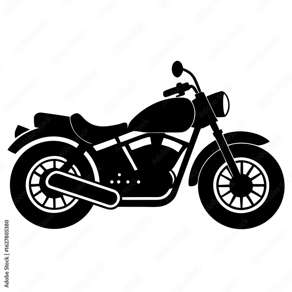 Obraz premium motorcycle on a white background