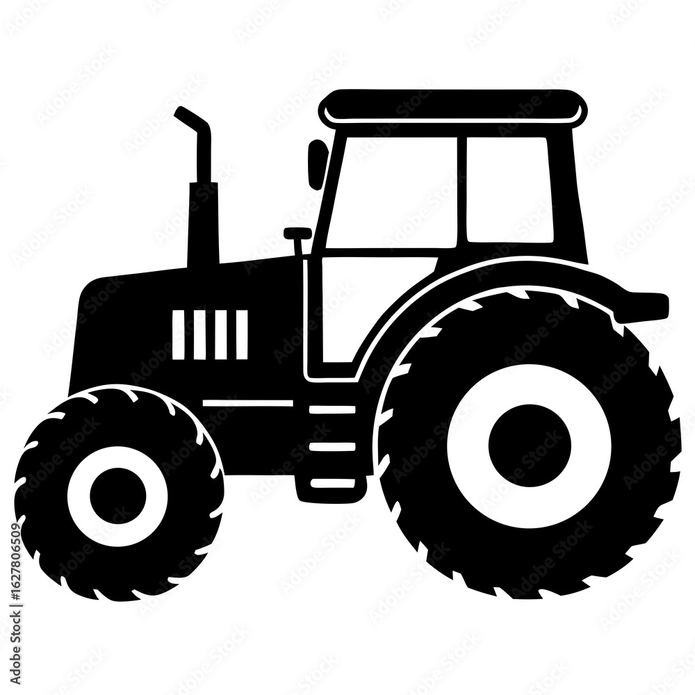 Obraz premium tractor isolated on white background