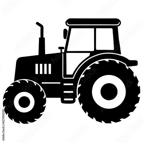 tractor isolated on white background