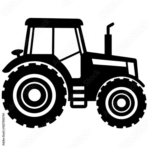 tractor isolated on white background