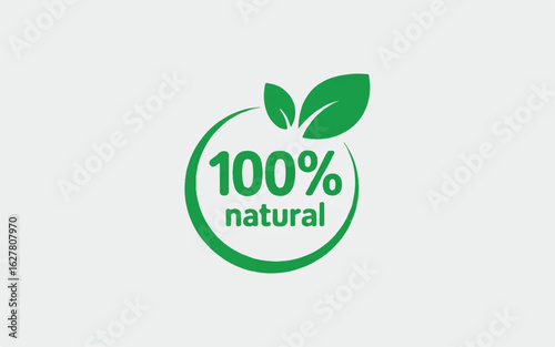 A simple, clean logo design featuring a bright green circular emblem with a curved line forming a partial circle.