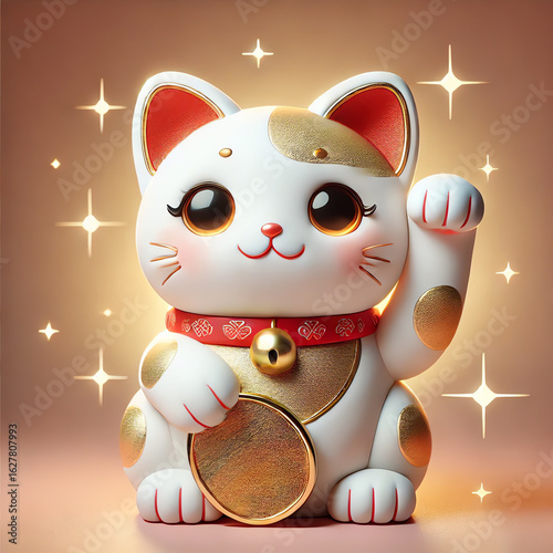 A cute Japanese lucky cat