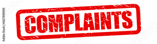 " Complaints " on red stamp
