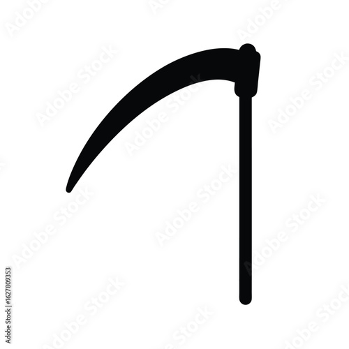 sickle-silhouette-on-white-background