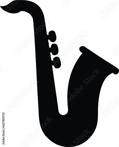 saxophone isolated silhouette