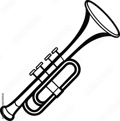 trumpet silhouette.eps