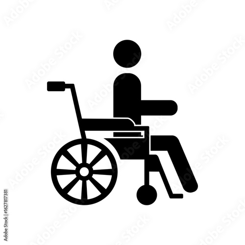 wheelchair icon vector