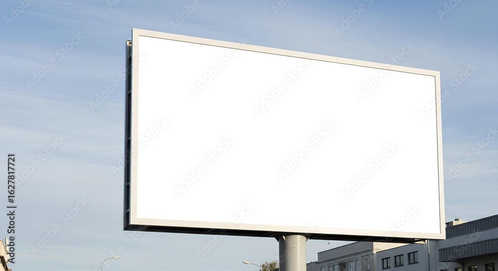 Fototapeta premium Large blank outdoor billboard for custom advertising message