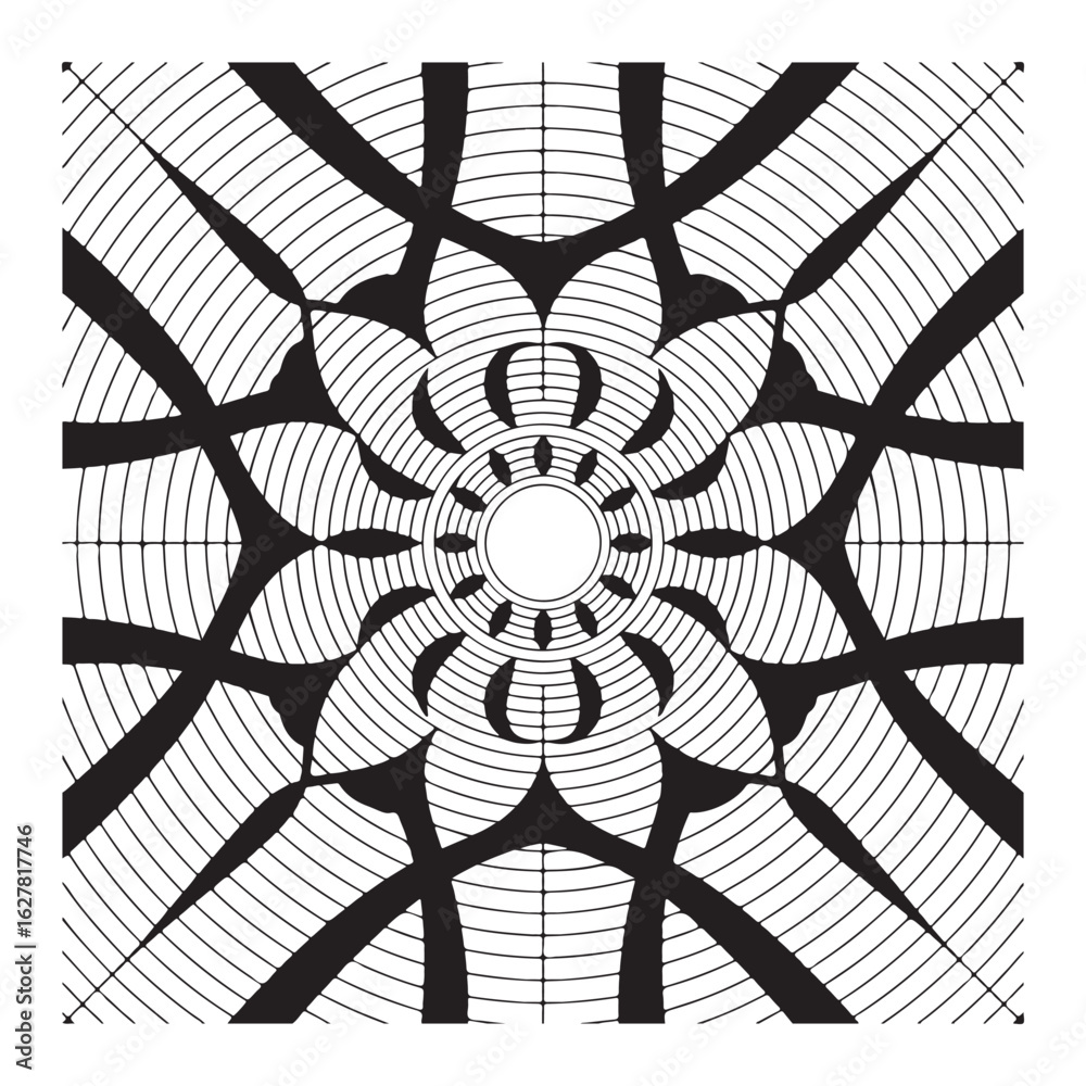 Obraz premium Trippy spiral optical design