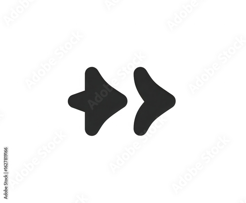Two dark gray arrows pointing right