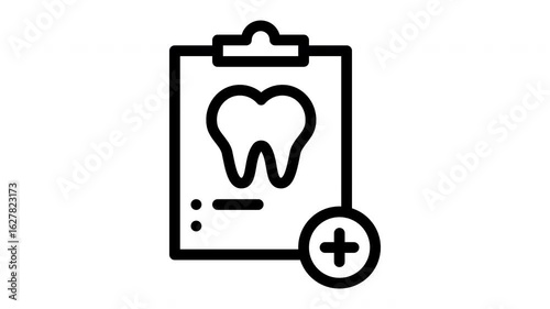 clipboard minimalist line animation
