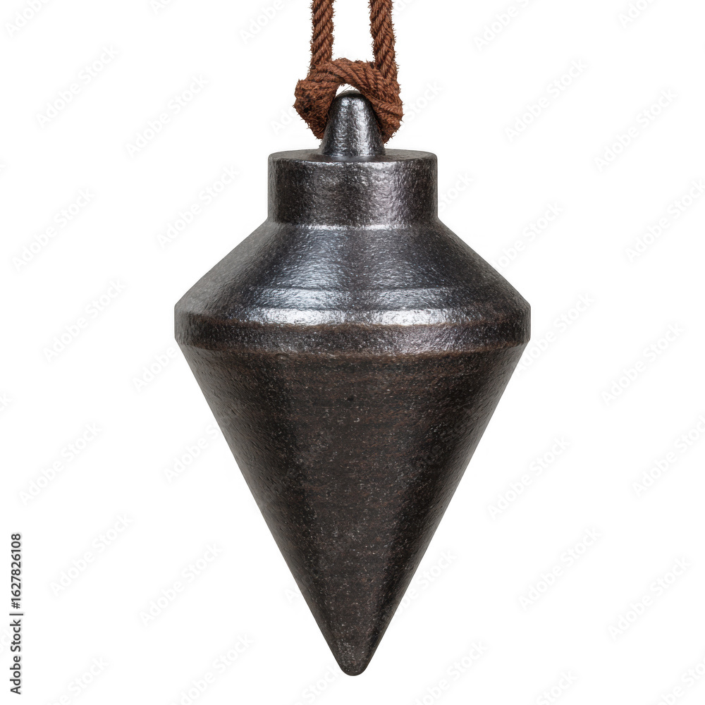 Fototapeta premium Plumb bob isolated on transparent background
