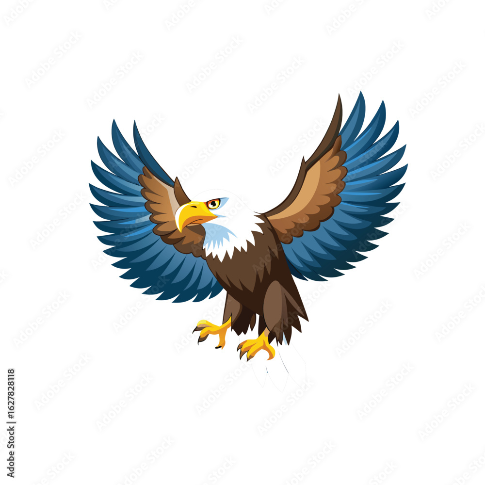 Obraz premium american bald eagle flying