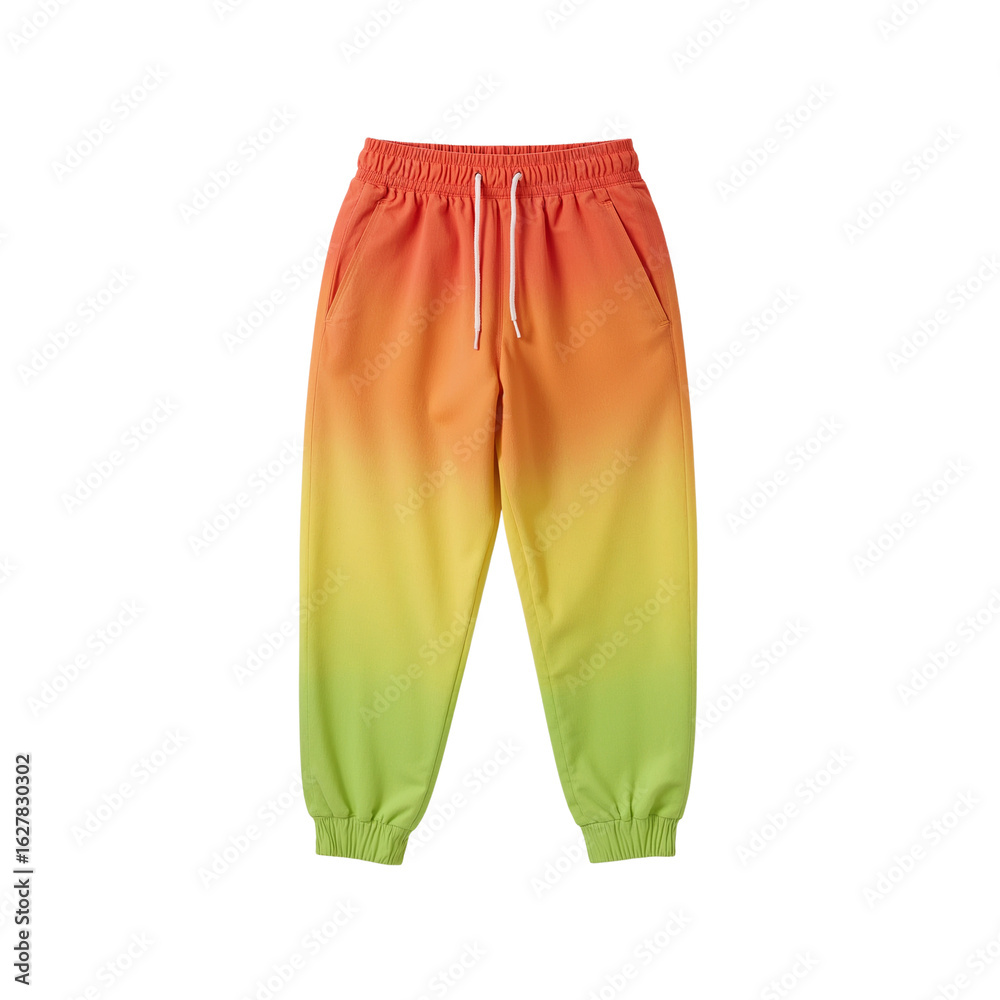 Obraz premium Gradient Apparel Leisurewear Displaying Modern Fashion on an Isolated Transparent Setting