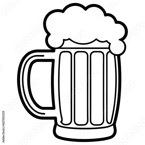 Craft Beer Mug Art Vector
