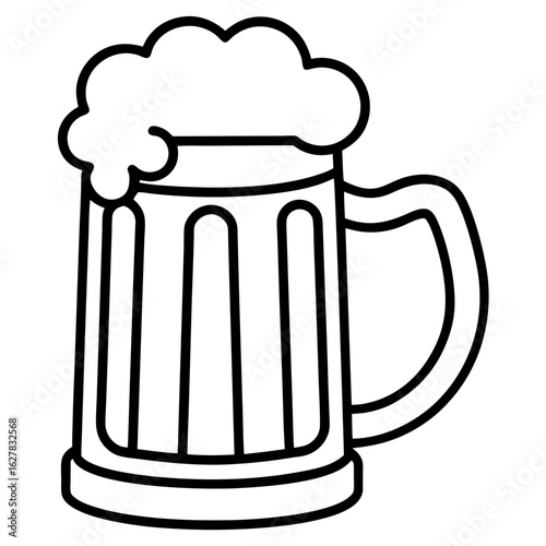 Craft Beer Mug Art Vector