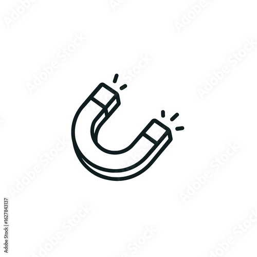 Magnet Power-Up Icon for Casual Game
