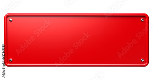 Red Rectangle Sign with Transparent Background, Glossy Design Element for Branding Free Download Red Rectangle Sign with Transparent Background, Glossy Design Element for Branding - GFXLoad