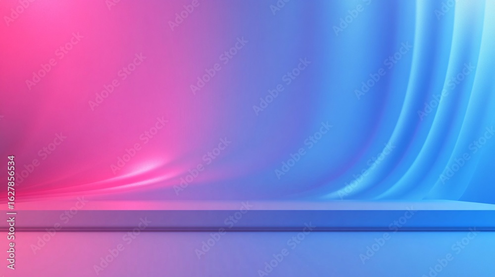 Obraz premium Abstract pink and blue gradient platform background
