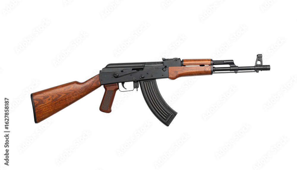 Replica toy of AK-47 isolated on transparent background Replica toy of AK-47 isolated on transparent background