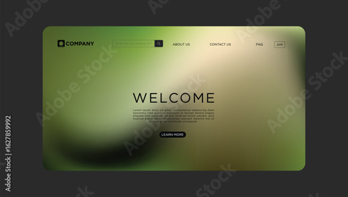 Modern website design with welcoming interface and clean navigation for business or personal use