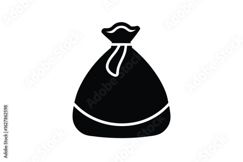 santa sack vector icon