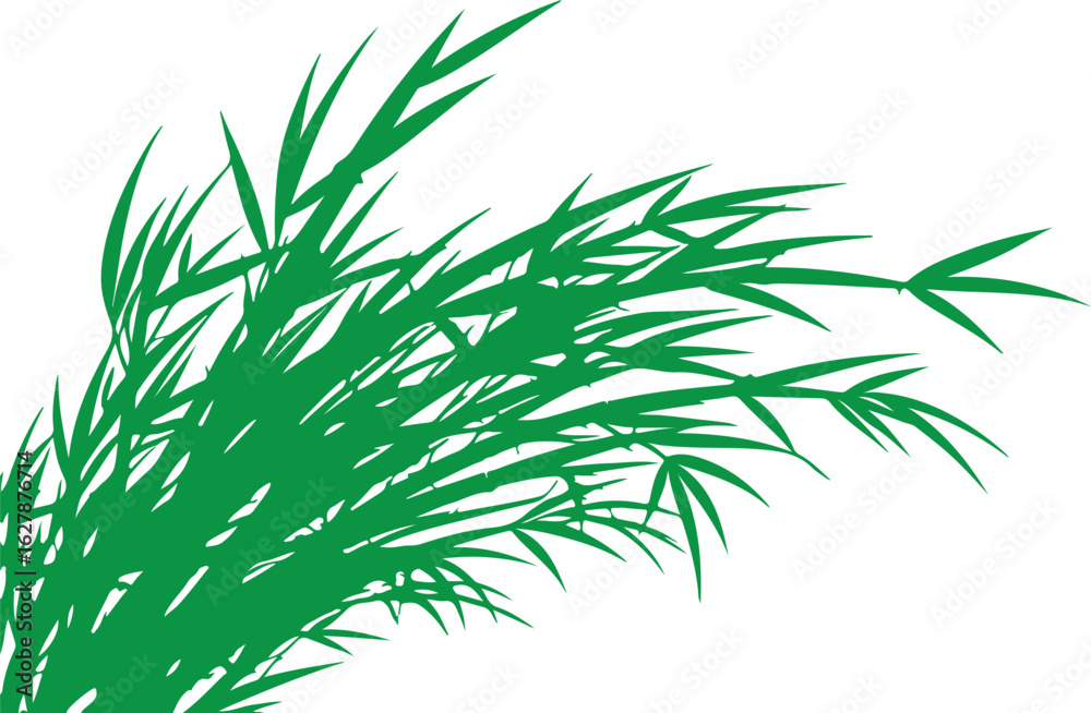 Obraz premium Bamboo stalks in wind in winter in winter in silhouette image