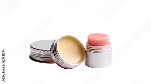 A studio shot of lip balm, white background --ar 16:9