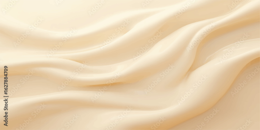Obraz premium Golden silk and satin fabric background with smooth flowing texture and luxurious shiny golden drapery design pattern