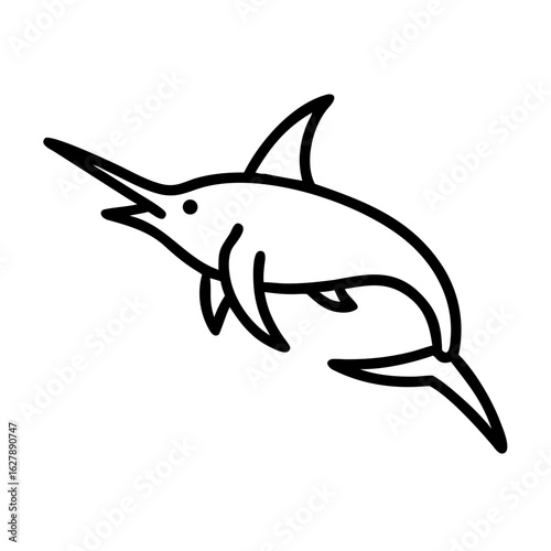 Swordfish isolated on white background