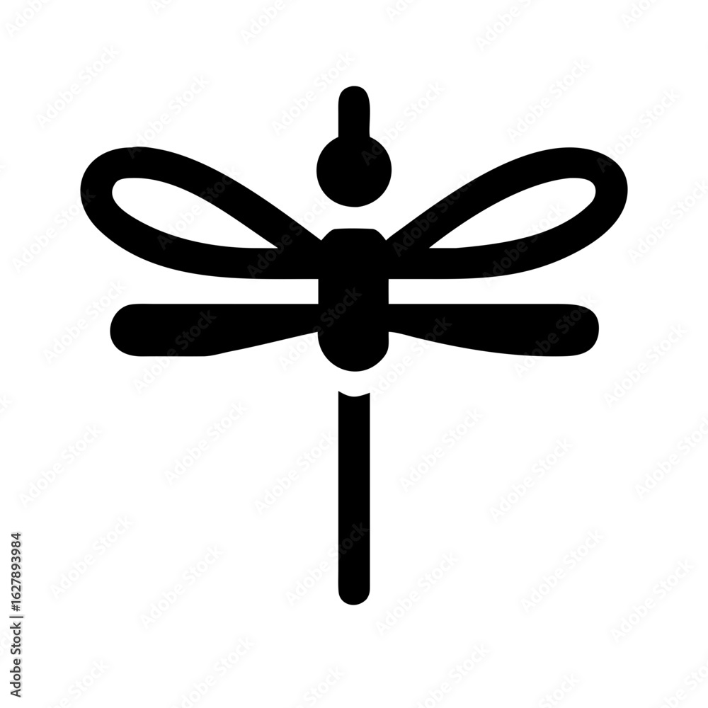 Dragonfly icon isolated on white background Dragonfly icon isolated on white background
