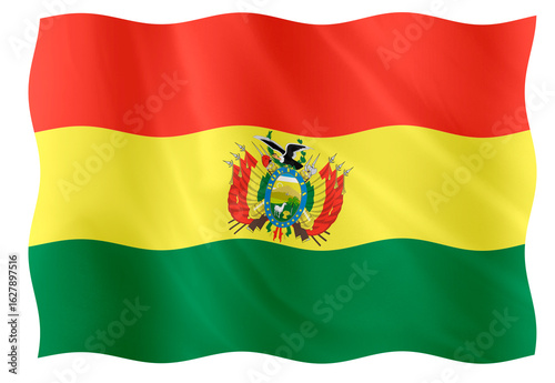 Digital composite. Flag for Bolivia. The 6th of August is Bolivia Independence dayflag, symbol, nation, national, country, countries, bandera, Bolivian