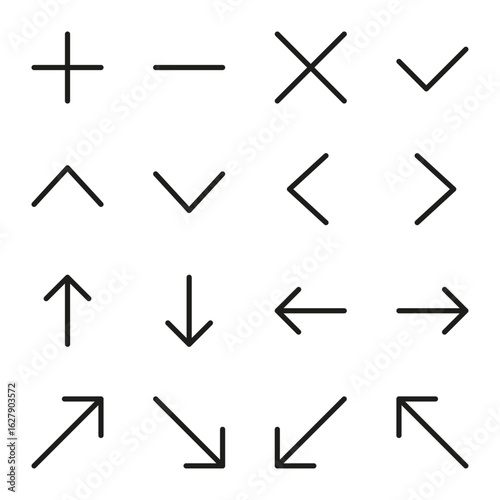 Black Marketing Icon collection vector illustration mega icons