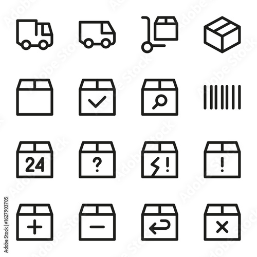 Black Marketing Icon collection vector illustration mega icons